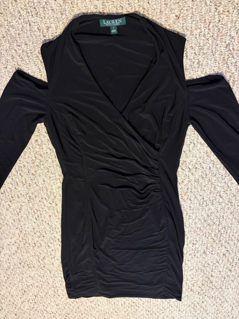 Ralph Lauren Black Dress with Green Label
